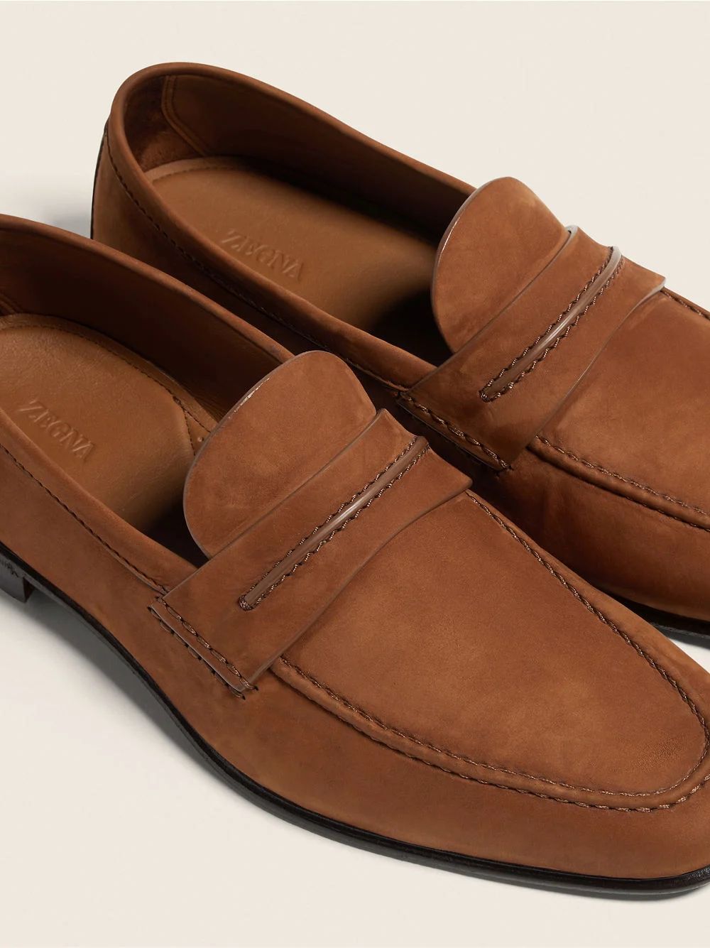 Mocassin SECONDSKIN xanh foliage - ZEGNA, ảnh chi tiết cùng mẫu