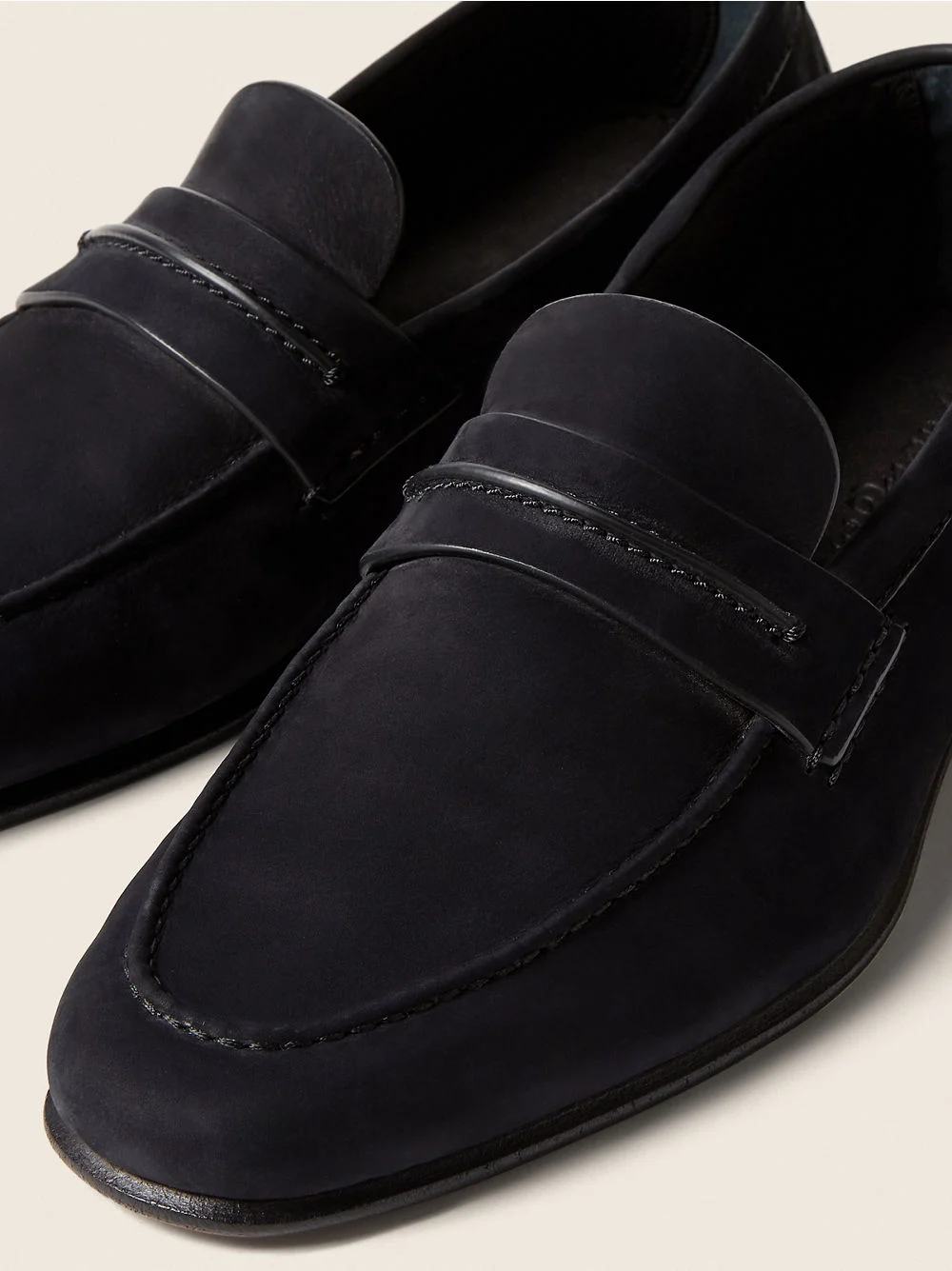 Mocassin SECONDSKIN xanh navy - ZEGNA, ảnh chi tiết cùng mẫu