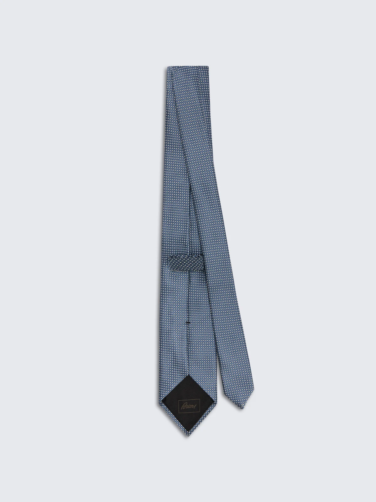 Cà vạt xanh nhạt họa tiết nhỏ - Brioni, ảnh chi tiết cùng mẫu