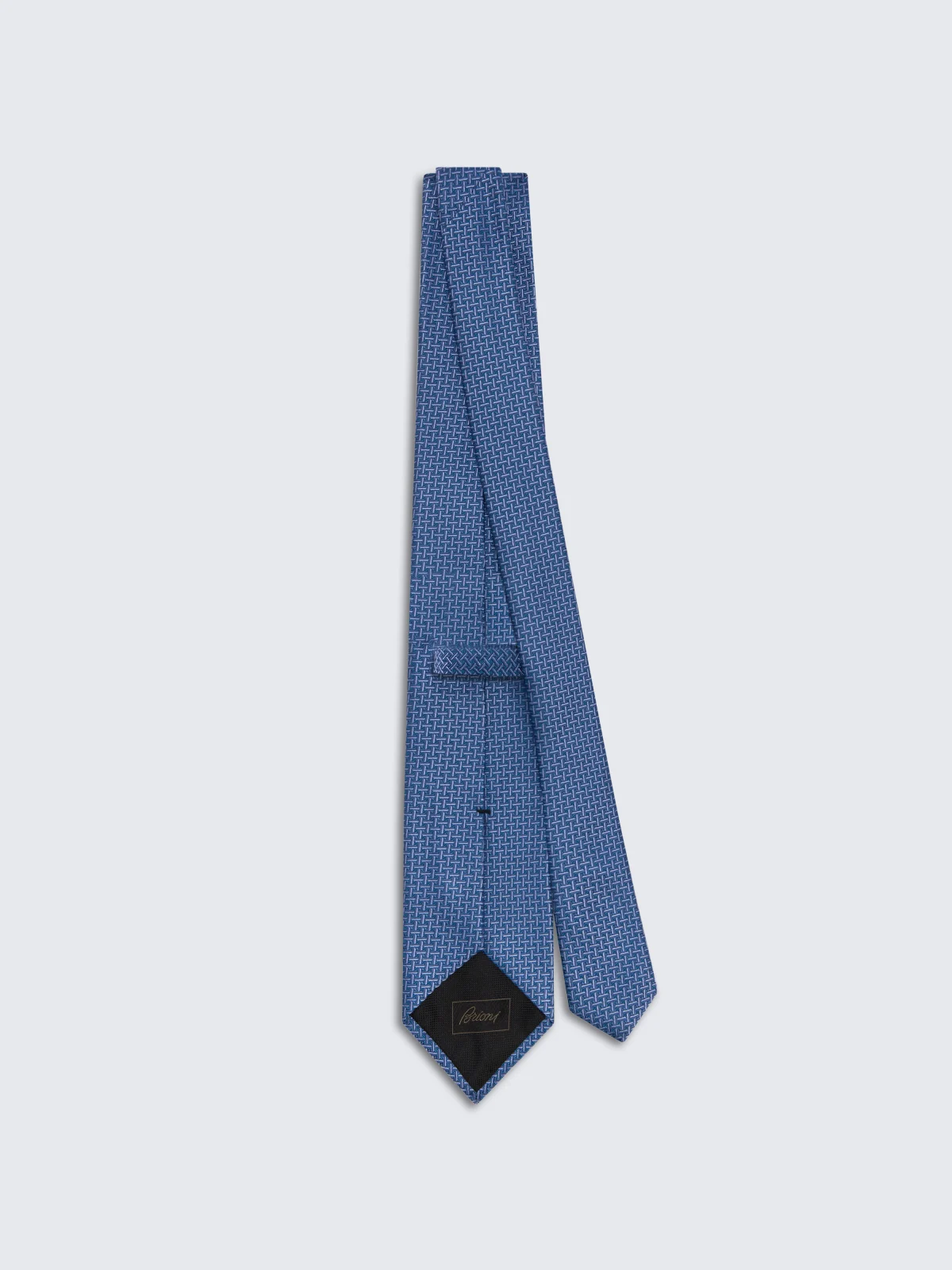 Cà vạt jacquard xanh royal - Brioni, ảnh chi tiết cùng mẫu