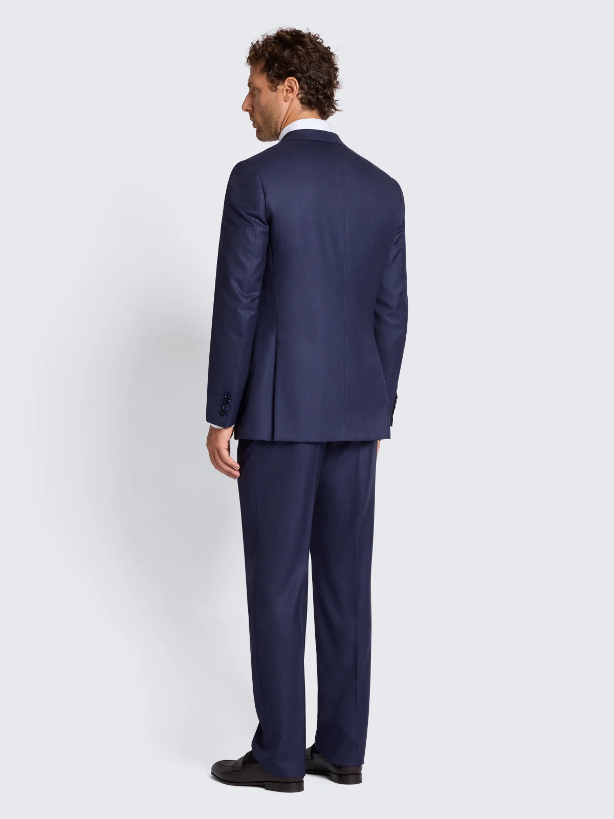 Suit Brunico xanh royal sọc nhỏ - Brioni, ảnh chi tiết cùng mẫu