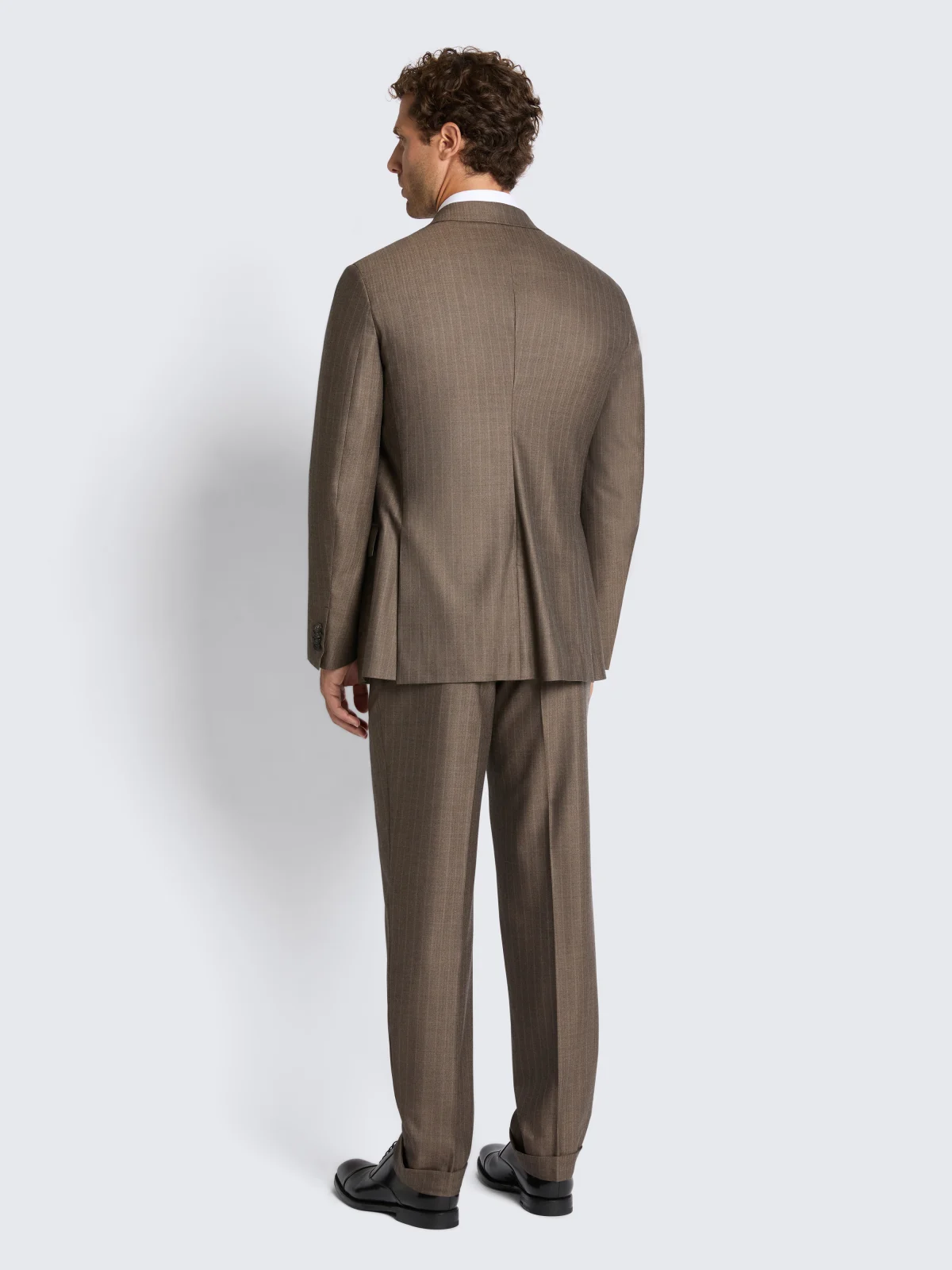 Suit Plume nâu nhạt hai hàng nút - Brioni, ảnh chi tiết cùng mẫu