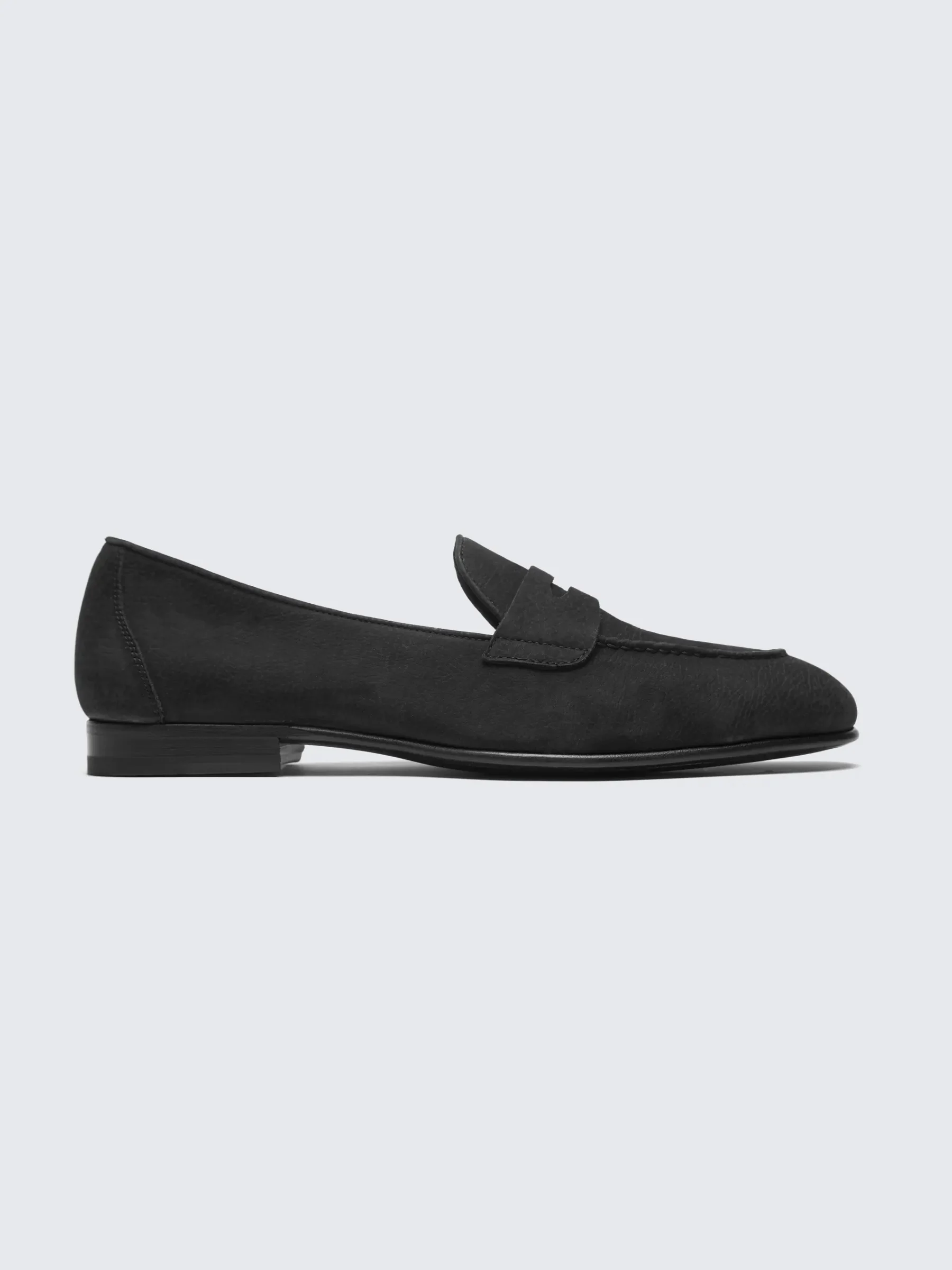 Giày Loafer Da Lộn Đen