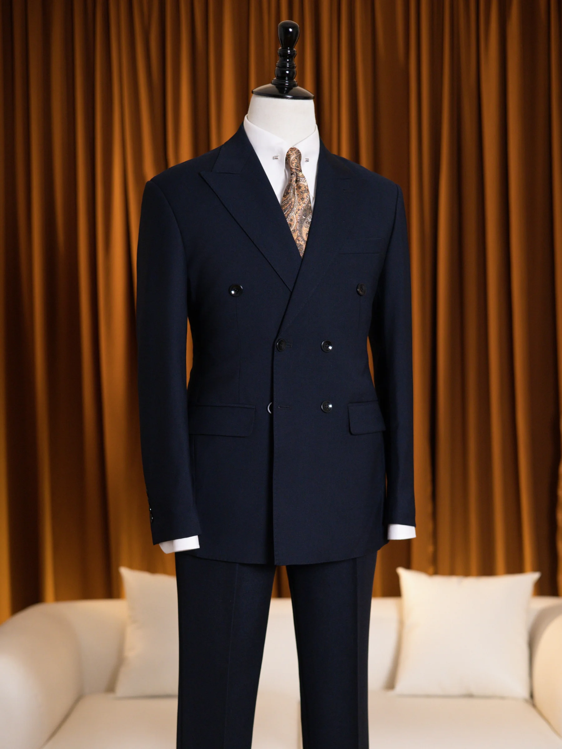 Suit Xanh Navy 2 Hàng Khuy